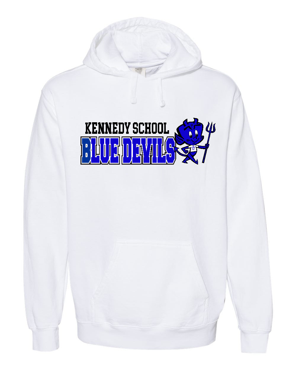 John F. Kennedy Hoodie White Comfort Color