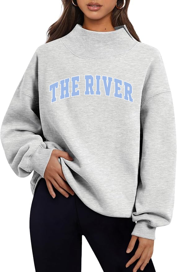 Varsity Mock Neck Carolina Blue