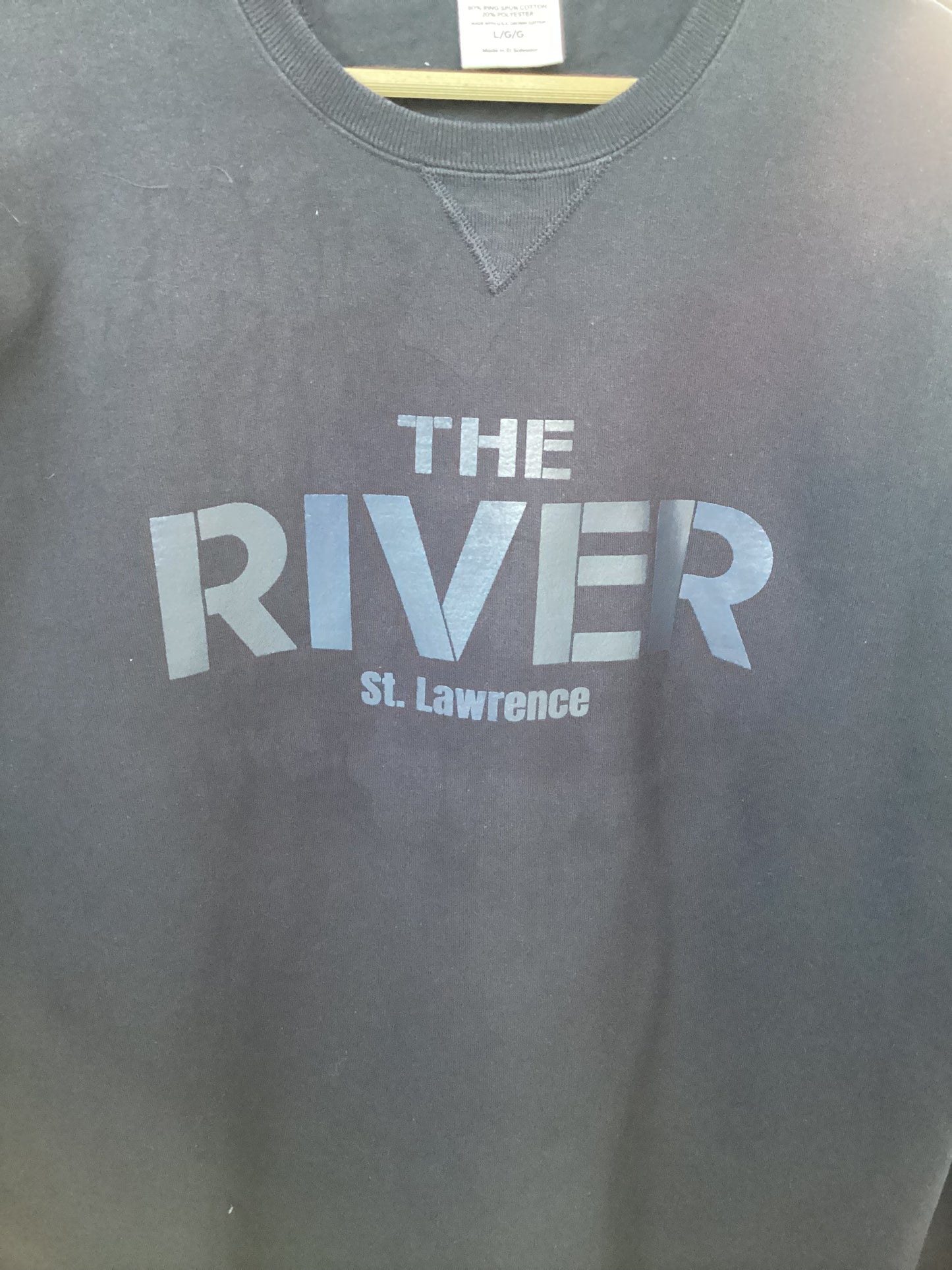 Black on black Crewneck