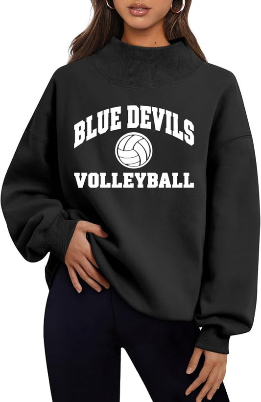 Blue Devils Volleyball Mock neck