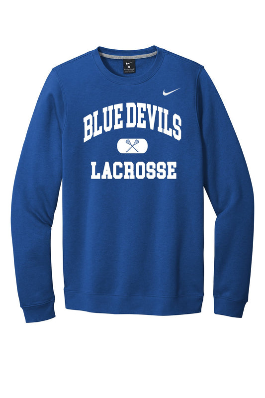 Blue Devils Lax Nike Crewneck