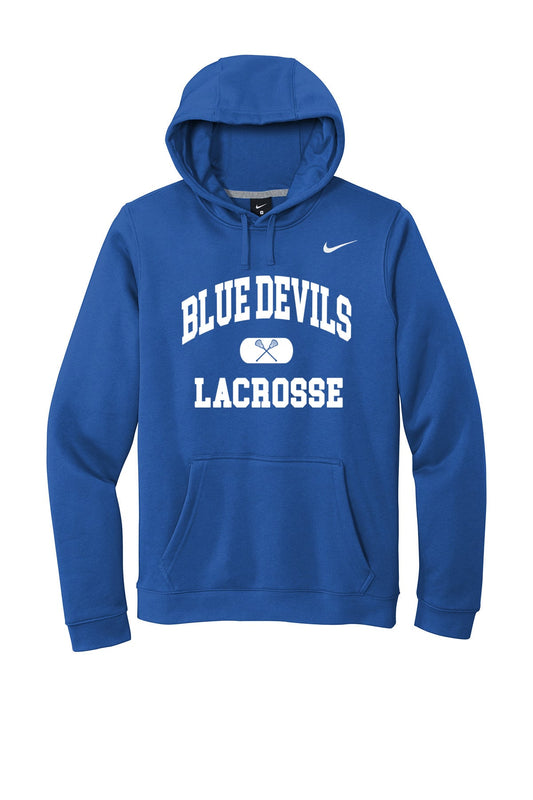 Blue Devils Lax Nike Club Hoodie
